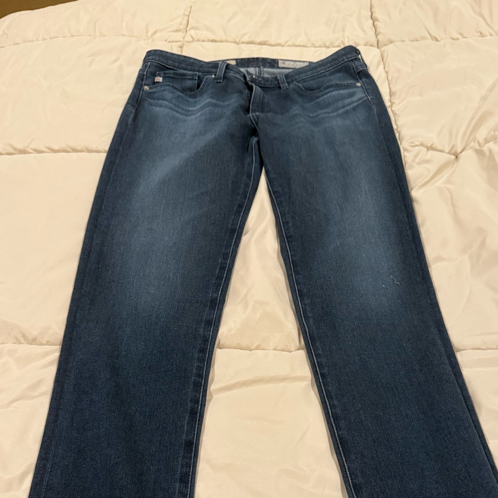 AG Adriano Goldschmied Dark Blue Flare Jeans